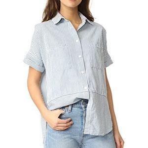 Madewell striped courier shirt button up
